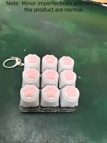 减压钥匙扣，采用键盘按键设计，适合成人作为手指玩具，配有手指按压钥匙环，可作为镇静工具。 - 彩色 - 查看 9