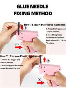 1 + 1000pcs Clothes Repair Sewing Gun Kit, Portable Clothing Mending Sewing Machine, Quick Stitch Gun, Mini Sewing Gun, Fast Mending Clothes Quilt Sewing Gun, Sewing Binding Machine - Sewing Gun + 1000 Glue Needles + 6 Needles - View 5