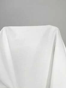 ATUI Studio Women's Stand Up Collar Pleated Loose Shirt With Double-Layer Ruffle Edge Flared Sleeve Design, - White - View 5