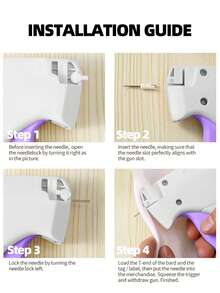 1 + 1000pcs Clothes Repair Sewing Gun Kit, Portable Clothing Mending Sewing Machine, Quick Stitch Gun, Mini Sewing Gun, Fast Mending Clothes Quilt Sewing Gun, Sewing Binding Machine - Type E - View 4