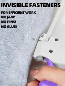 1 + 1000pcs Clothes Repair Sewing Gun Kit, Portable Clothing Mending Sewing Machine, Quick Stitch Gun, Mini Sewing Gun, Fast Mending Clothes Quilt Sewing Gun, Sewing Binding Machine - Type E - View 3