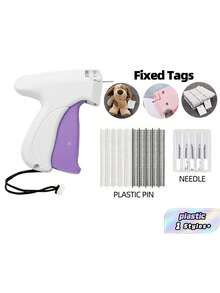 1 + 1000pcs Clothes Repair Sewing Gun Kit, Portable Clothing Mending Sewing Machine, Quick Stitch Gun, Mini Sewing Gun, Fast Mending Clothes Quilt Sewing Gun, Sewing Binding Machine - Type E - View 1