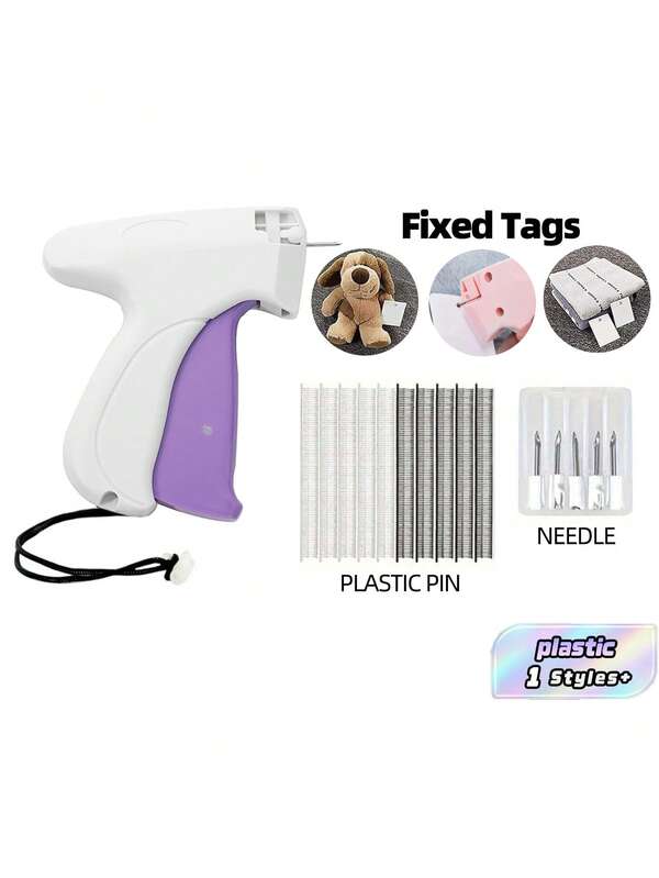 1 + 1000pcs Clothes Repair Sewing Gun Kit, Portable Clothing Mending Sewing Machine, Quick Stitch Gun, Mini Sewing Gun, Fast Mending Clothes Quilt Sewing Gun, Sewing Binding Machine