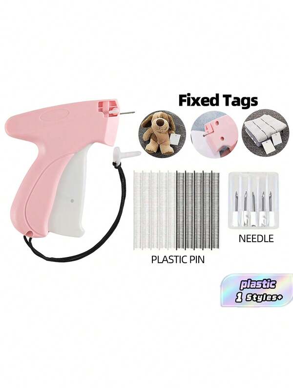 1 + 1000pcs Clothes Repair Sewing Gun Kit, Portable Clothing Mending Sewing Machine, Quick Stitch Gun, Mini Sewing Gun, Fast Mending Clothes Quilt Sewing Gun, Sewing Binding Machine