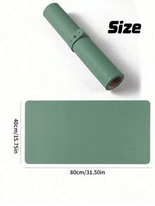 Alas Meja Nail Art Tahan Air dan Tahan Lama, Terbuat dari Kulit PU yang Tahan Air dan Lembut, Dirancang untuk Meja Studio dan Sandaran Tangan Nail Art yang Dapat Dilipat. Ideal untuk Seniman Kuku di Salon dan untuk Penggunaan di Rumah. - Mint Green - View 3