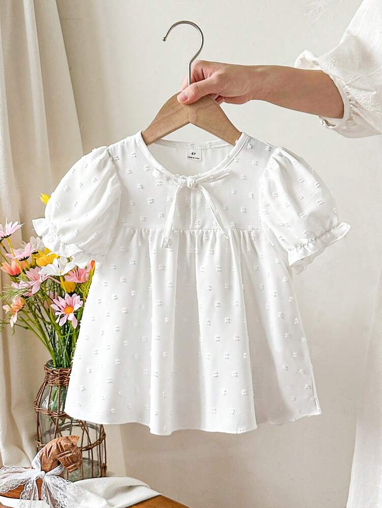 Young Girl Solid Color Pocket Casual Versatile Daily Travel Shirt - White - View 1