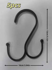 1/5/10/20Pcs Heavy Duty S-Hook Rack, Multi-Purpose Thickened Metal Hooks For Kitchen, Bathroom, Dorm & Home Organization - Multicolor - View 10
