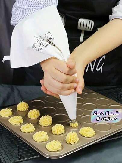 1pc Super Thick Cloth Piping Bag For Baking Cake And Cookies, Reusable And Suitable For Icing Decoration