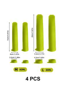 1PC Silicone Ice Cream Popsicle Mold DIY Mold Green Color - Green - View 11