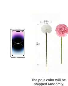 1/4/8/16/24Pcs Artificial Chrysanthemum Dandelion Hydrangea Flower Bunch Faux Floral Bouquet For Gift Wedding Home Office Cafe Party Decor Back To School Room Decoration Must Have - Khaki - View 3
