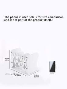 1pc Extendable Bookshelf: Creative Plastic Book Clips, Binding Rack, Bookshelf, Pen Holder, Student-Friendly Space Saver And Efficient Study Organizer. - Multicolor - View 5