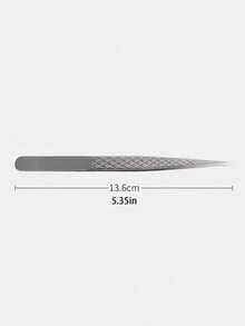 Cross-Border Stainless Steel False Eyelash Tweezers, Eyelash Implantation Tweezers, Flower-Shaped Gold Feather Clamp, High-Precision Eyelash Tweezers With Netted Patterns - فضي - مشاهدة 17