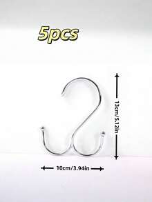 1/5/10/20Pcs Heavy Duty S-Hook Rack, Multi-Purpose Thickened Metal Hooks For Kitchen, Bathroom, Dorm & Home Organization - Multicolor - View 14