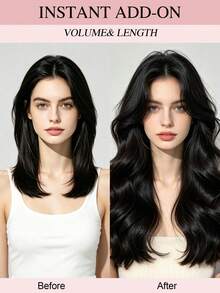 80-100g/Paquete Extensiones de Cabello Humano de Mariposa Negro Azabache, Trama Invisible y Flexible para Coser, Cómoda para Usar Todo el Día - S1 - Ver 5