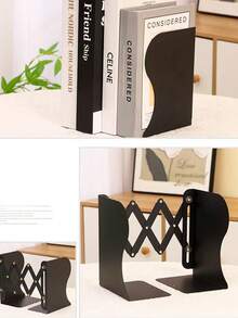 1pc Extendable Bookshelf: Creative Plastic Book Clips, Binding Rack, Bookshelf, Pen Holder, Student-Friendly Space Saver And Efficient Study Organizer. - Multicolor - View 7