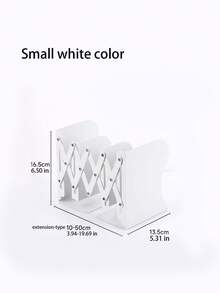1pc Extendable Bookshelf: Creative Plastic Book Clips, Binding Rack, Bookshelf, Pen Holder, Student-Friendly Space Saver And Efficient Study Organizer. - Multicolor - View 3