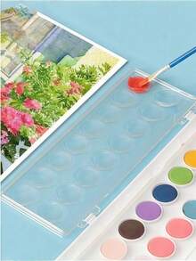 Artme Watercolor Paint Set, 16 Vibrant Colors With Paint Brushes – Artist Palette Kit, Rich Colors, Strong Tinting Strength, High Color Saturation. - Multicolor - View 5
