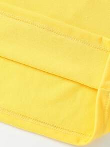 Set Kaos Pendek dan Legging Motif Kartun Lucu dan Segar untuk Bayi Perempuan, Motif Kumbang Kuning, Bunga, Hati, Kupu-kupu, dan Polkadot/Pita, Pakaian Sehari-hari - MultiWarna - View 7