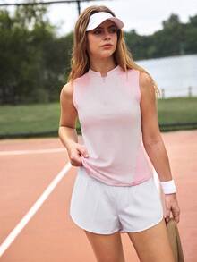 CourtClass CourtClass 女款時尚極簡純色運動短褲 2件組，適合跑步與網球 - 彩色 - 查看 3
