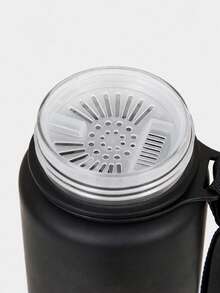 1 个 500ml/650ml/1800ml 运动水瓶，大容量塑料渐变水瓶，返校，户外运动水瓶，便携式运动健身旅行水瓶，渐变色塑料饮水瓶，男女通用，直接饮用水瓶，易于操作，非常适合户外运动、学校、健身，夏季海滩之旅必备品，圣诞节节日礼物 - 黑與白 - 查看 3