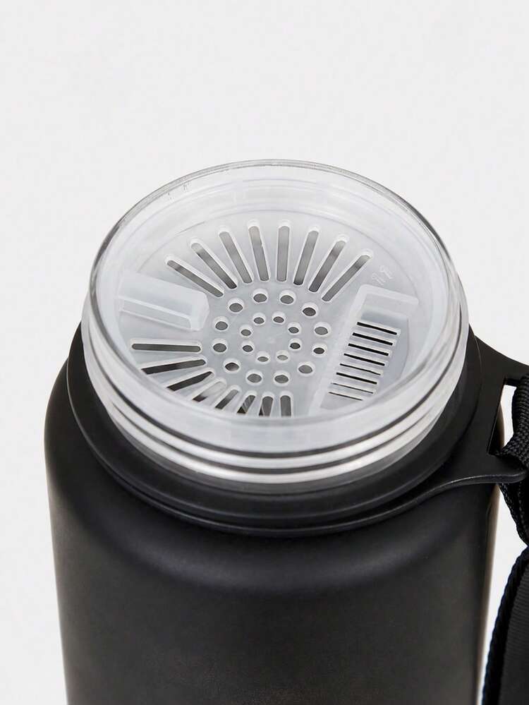 1 个 500ml/650ml/1800ml 运动水瓶，大容量塑料渐变水瓶，返校，户外运动水瓶，便携式运动健身旅行水瓶，渐变色塑料饮水瓶，男女通用，直接饮用水瓶，易于操作，非常适合户外运动、学校、健身，夏季海滩之旅必备品，圣诞节节日礼物 - 黑與白 - 查看 3