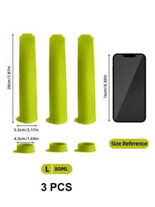 1PC Silicone Ice Cream Popsicle Mold DIY Mold Green Color - Green - View 13
