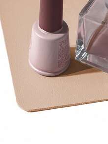 1pc Waterproof And Durable Nail Art Table Mat, Made Of Waterproof And Soft PU Leather, Designed For Studio Tabletops And Foldable Nail Art Armrests. Ideal For Nail Artists In Salons And For Home Use. - pollen - View 2