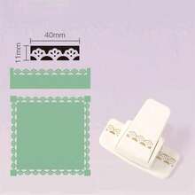 1pc DIY Lace Embossing Machine, Artistic Hole Punch, Cute Edging Tool, Scrapbooking Hole Punch - multicolor - View 23