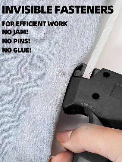 1 + 1000pcs Clothes Repair Sewing Gun Kit, Portable Clothing Mending Sewing Machine, Quick Stitch Gun, Mini Sewing Gun, Fast Mending Clothes Quilt Sewing Gun, Sewing Binding Machine