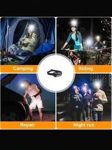 1PC Rechargeable LED Headlamp With Motion Sensor, Waterproof, Suitable For Outdoor Camping, Fishing, Running, Home Emergency Lighting - multicolor - View 8
