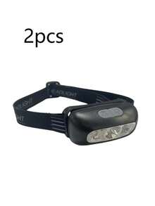1PC Rechargeable LED Headlamp With Motion Sensor, Waterproof, Suitable For Outdoor Camping, Fishing, Running, Home Emergency Lighting - multicolor - View 12