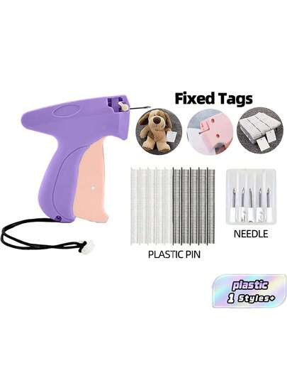 1 + 1000pcs Clothes Repair Sewing Gun Kit, Portable Clothing Mending Sewing Machine, Quick Stitch Gun, Mini Sewing Gun, Fast Mending Clothes Quilt Sewing Gun, Sewing Binding Machine