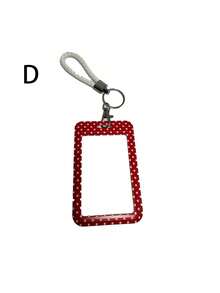 1 buah Tempat Kartu Geser Gaya Kartun Motif Polkadot ABS. Tempat Kartu Gelang Pelajar, Tempat Kartu Pelajar Wanita, Pelindung Kartu Identitas Bus, Pelindung Kartu Kampus Pelajar - warna-warni - View 14
