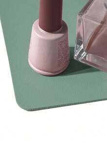 Alas Meja Nail Art Tahan Air dan Tahan Lama, Terbuat dari Kulit PU yang Tahan Air dan Lembut, Dirancang untuk Meja Studio dan Sandaran Tangan Nail Art yang Dapat Dilipat. Ideal untuk Seniman Kuku di Salon dan untuk Penggunaan di Rumah. - Mint Green - View 2