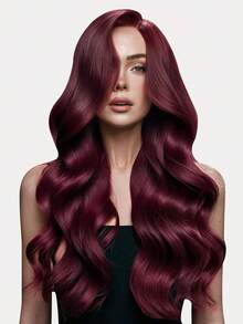Mini Tape In Human Hair Extensions 99J# Wine Red Straight Remy Hair 14-22 Inch Premium Invisible Seamless Design With Thick Ends Healthy Anti-Shedding Hair, Ideal For Thin Hair, Salon Styling, Daily Wear Party & Holiday Cosplay For Women & Girls - S99J - View 3