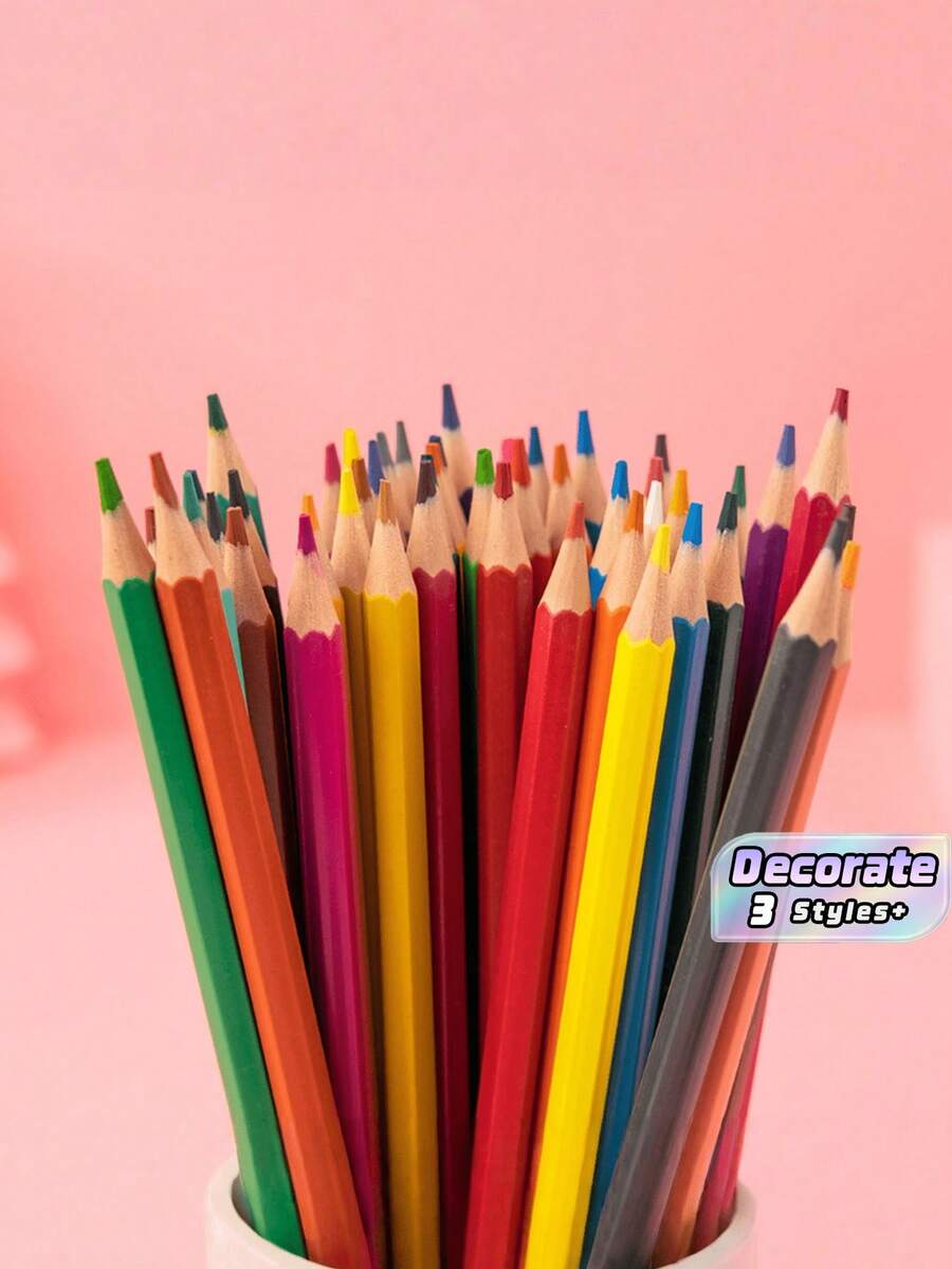 Creioane colorate pe bază de ulei, set de creioane colorate pe bază de ulei pentru începători, cu culori strălucitoare, foarte potrivite pentru pictură, schiță și colorat, potrivite pentru scris, desen și schiță, opțiuni multiple disponibile - Seturi - Vizualizare 1