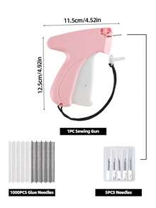 1 + 1000pcs Clothes Repair Sewing Gun Kit, Portable Clothing Mending Sewing Machine, Quick Stitch Gun, Mini Sewing Gun, Fast Mending Clothes Quilt Sewing Gun, Sewing Binding Machine - Sewing Gun + 1000 Glue Needles + 6 Needles - View 8