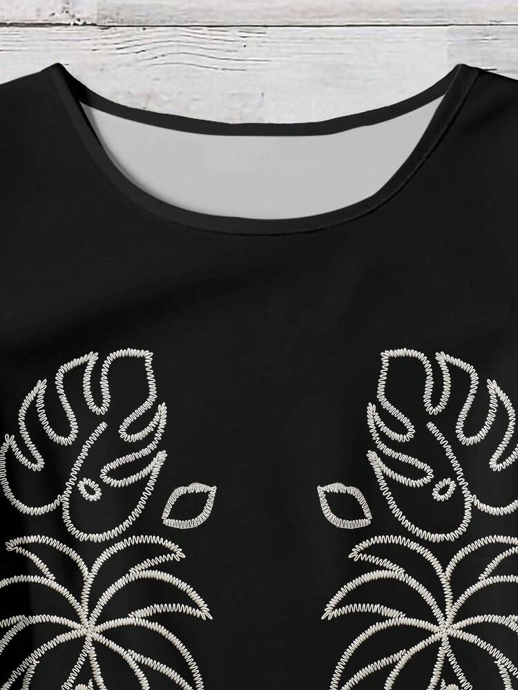 SHEIN VCAY Camisa casual versátil de uso diario con estampado floral para mujer de talla grande - Multicolor - Añade 3