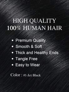 80-100g/Paquete Extensiones de Cabello Humano de Mariposa Negro Azabache, Trama Invisible y Flexible para Coser, Cómoda para Usar Todo el Día - S1 - Ver 2