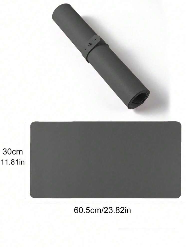 Dark Gray Nail Art Table Mat, Made Of Waterproof And Soft PU Leather, Designed For Studio Tabletops And Foldable Nail Art Armrests. Ideal For Nail Artists In Salons And For Home Use. - dark gray - View 8