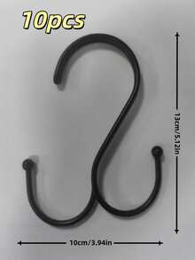 1/5/10/20Pcs Heavy Duty S-Hook Rack, Multi-Purpose Thickened Metal Hooks For Kitchen, Bathroom, Dorm & Home Organization - Multicolor - View 11