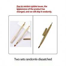 1pc Telescopic Single/Double-End Lip Brushes With Protective Cap, Portable Makeup Brushes, Cosmetic Tools, Ideal For Holiday Makeup Looks - Multicolor - View 11