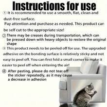 20/30pcs Cat Scratch Protector Sheets - Transparent Double-Sided Furniture Protection Film, Suitable For Sofa And Armchair, Durable PVC Pet Anti-Scratch Stickers - Multicolor - View 4