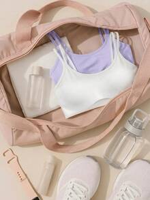 Cheerettes 女款拼色休閒日常旅行運動細肩帶內衣 - 彩色 - 查看 3