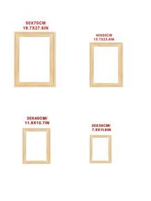1Set, Wooden Frame DIY, Canvas Oil Painting, Pine Frame, Mural, Diamond Frame, Stretched Silk Frame, Practice Canvas, Wooden Inner Frame, Living Room, Bedroom, Home Decoration Gifts, Birthday Graduation - multicolor - View 4