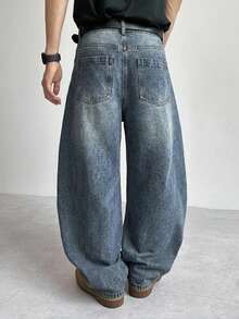 DAZY Men's Casual Washed Curved Leg Jeans Fall - Light Wash - View 2