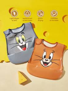 TOM & JERRY X SHEIN 防油防污 TPU 材質保護圍裙 - 彩色 - 查看 1