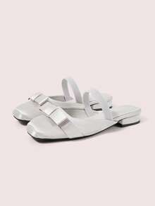 CUCCOO DOLLMOD Women Shoes Summer Big Bow Decoration, Sweet Style Sandals Shopping Dating - Silver - View 2