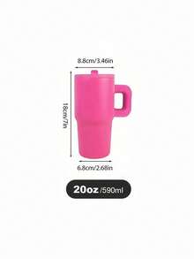 Fourth-Generation Car Cup Seal Cover Ice Mug Suction Cup Stainless Steel Vacuum Flask - Magenta - View 7
