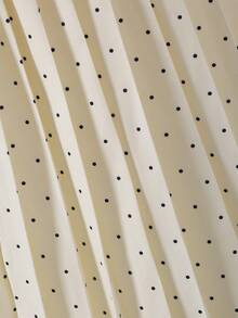 SHEIN Tween Girl Polka Dot Long Sleeve US Fall Style Fall Outfits Fall Dress Dresses For Girls - Apricot - View 7